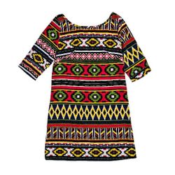 Dina Be Geometric Shirt Dress Womens size Small