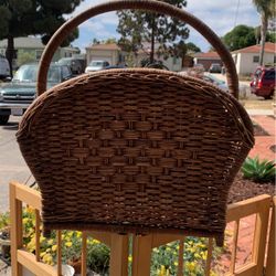 wicker magazine rack 