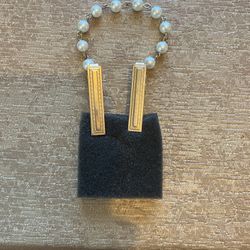 Vintage Gold & Pearl  Sweater/shawl Chain 