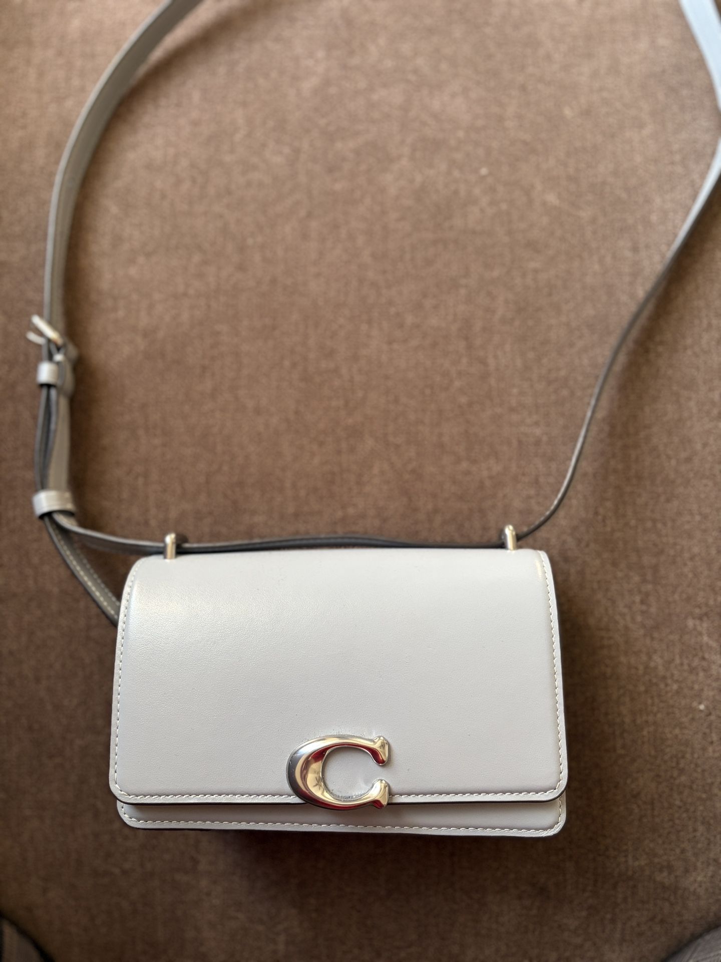 Coach Genuine Leather Gray Crossbody