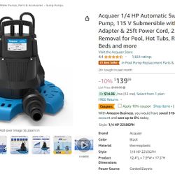 Automatic Swimming Pool CoverPump