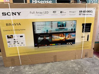 85" screen full array led smart 4k ultra HDTV by Sony bravia.  Original box sealed with warranty.