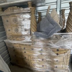 Ashley Marble King Bedrooom Set