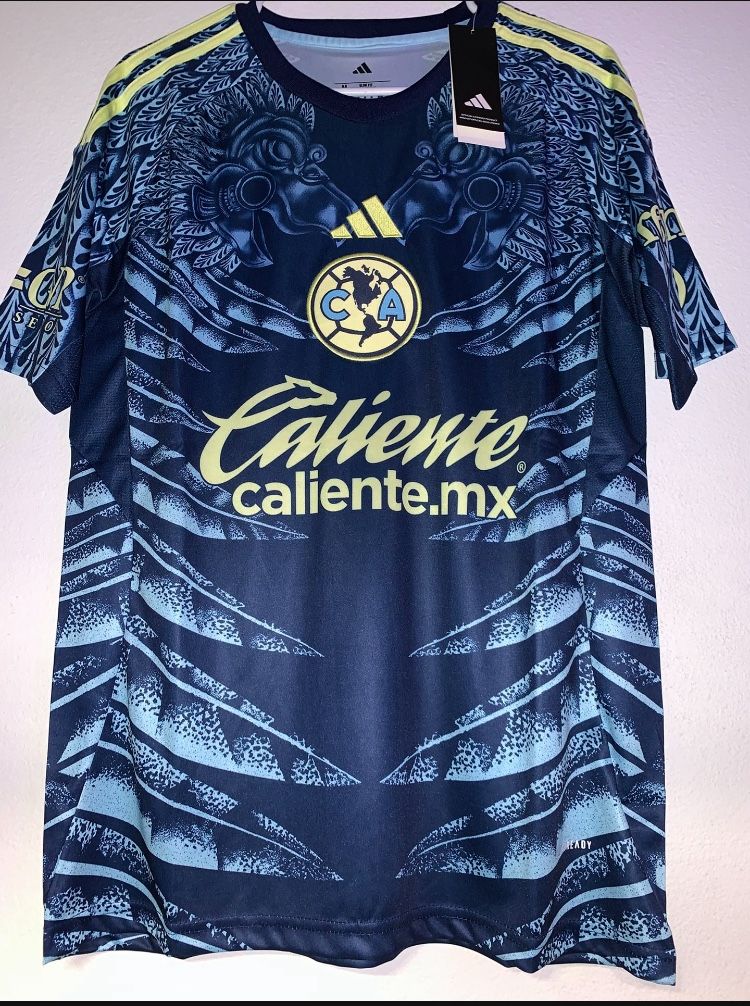 Soccer America america 🦅🦅las home and away local visitante aguilas New Jersey  2025-  2026 fan version  player version small to 4xl tricampeon futbo