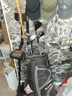 Golf clubs.