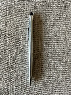 Vintage Cross Century Chrome Ball Point Pen - Made in USA - Black Ink