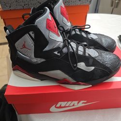 Mens size 12 nike true flight Jordan's with tuff toe