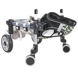 Dog Wheelchair 4 Wheel Adjustable Mobility Aid Rehab Brace LARGE Dogs L Size