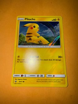 Pikachu Holo Pokemon card