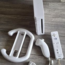 White Nintendo Wii System Console 