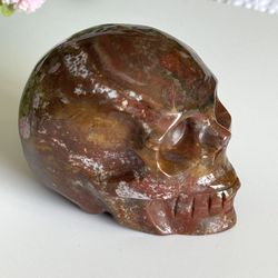 Red Jasper Skull