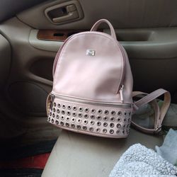 Soft Pink Medium Sized Backpack