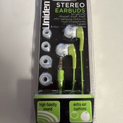 Uniden G080 In-Ear Stereo Earbuds 