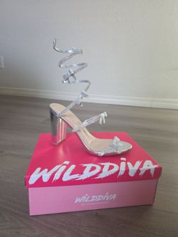 Silver dress Heels
