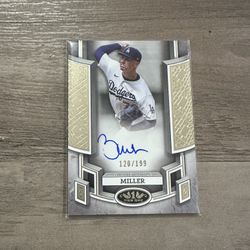 Bobby Miller Topps Certified Break out Autograph Card
