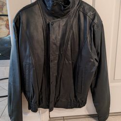 Men's Black Leather Jacket