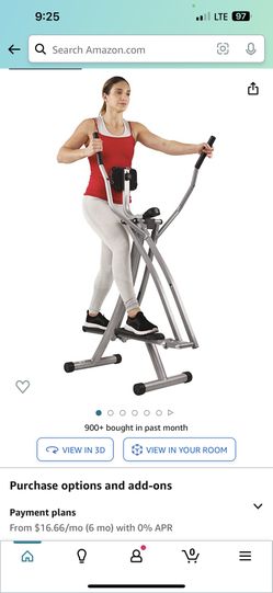 Air walker exercise machine