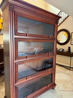 Ethan Allen British Classics Barrister Bookcase | Solid Hardwood | Made in USA