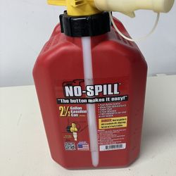 No-Spill Gas Container
