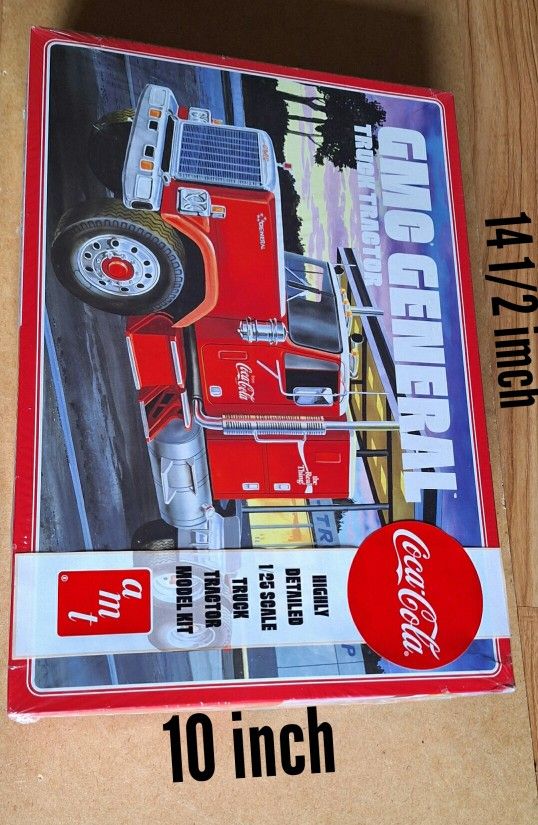 AMT 1179 1:25 Coca Cola GMC General Truck Tractor Plastic Model Kit Semi Big Rig