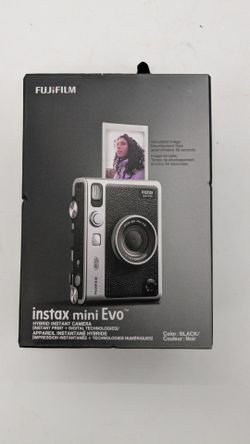 Fujifilm Instax Mini Evo. Hibrid Instant Camera. Black