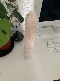 Rose Quartz Crystal Tower