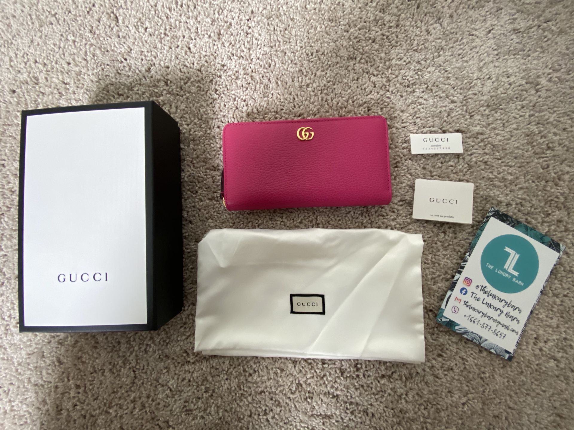 BNWT Authentic Gucci Marmont Full Zip Wallet