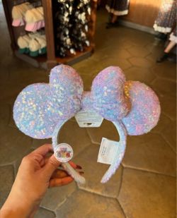 Disney Minnie Mouse Iridescent Sequin Ear Headband