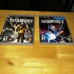 Infamous 1 & 2 For The PlayStation 3 (PS3) Videogame 