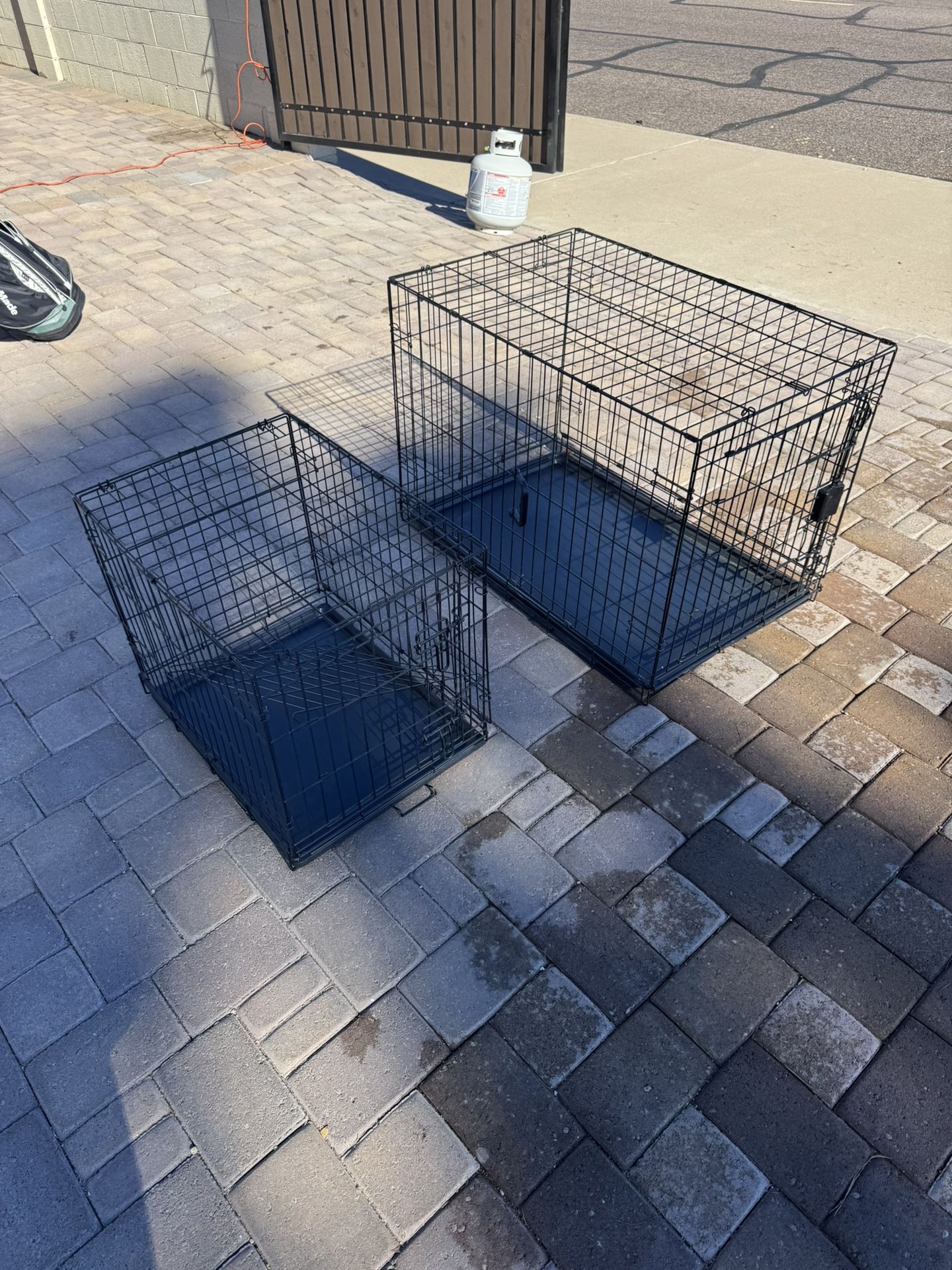 1 Small Dog Crate - 1 Large Dog Crate