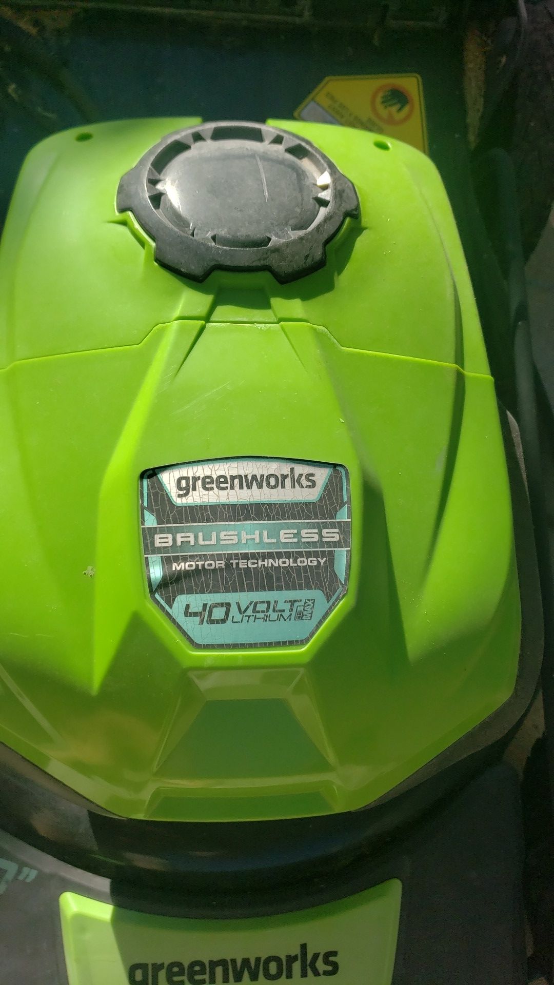 Greenworks 40v lawn mower.