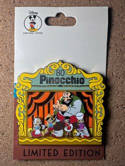 DISNEY DEC PINOCCHIO AND STROMBOLLI 80TH ANNIVERSARY LIMITED EDITION 250 PIN