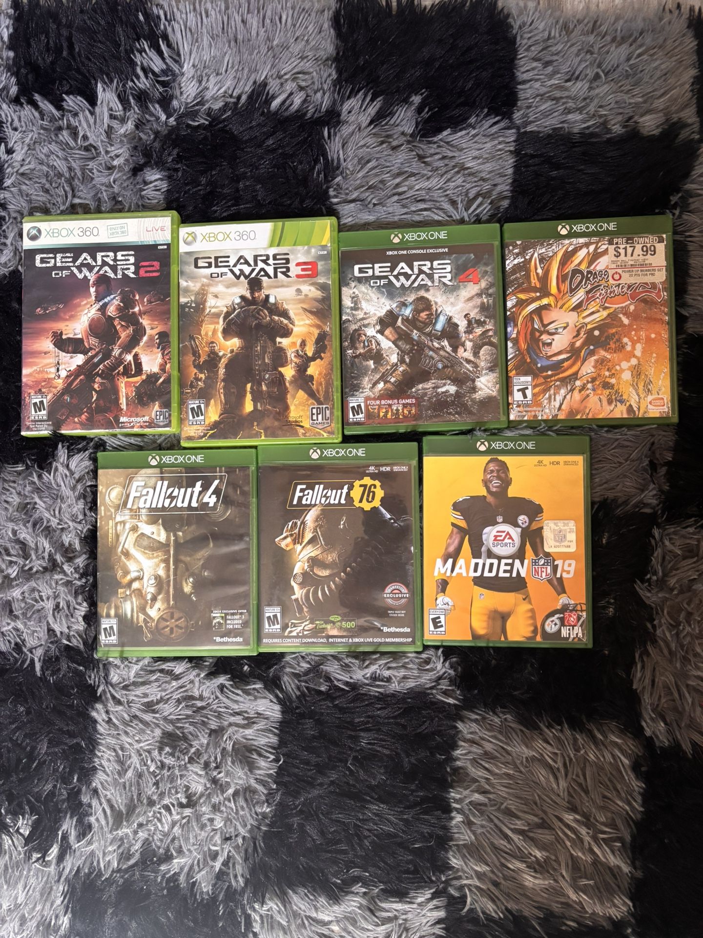 Xbox Games 360-One 7$ Each No CaseGames 5$