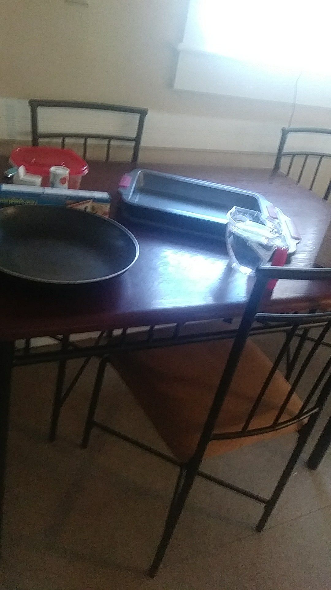 Small kitchen table with 4 chairs