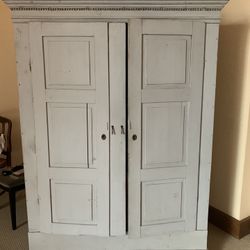 Antique Swedish Pine Armoire 