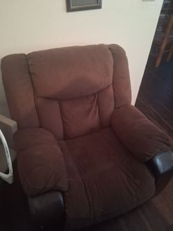 Brown recliner