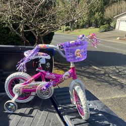 Child Kid Children Bike 12” Wheels With Training Wheels Bicycle Tricycle Trike in Good Condition