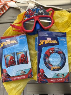 Spiderman Floaters And Goggles
