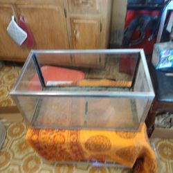 Vintage Steel Frame Aquarium Fish Tanks 