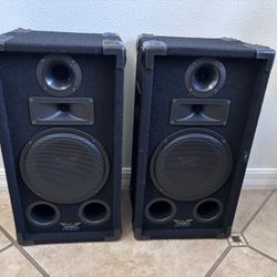 Jensen JP1200 3-Way Bass Reflex Passive DJ Speakers Pair