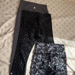 Lululemon Size 4-6.   $35 Each Long Good Condition 