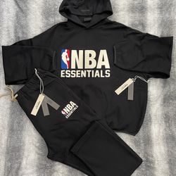 Fear Of God Essentials NBA 2 Piece Set In Black 