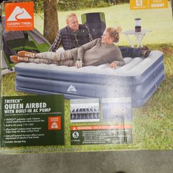 Ozark Trail Queen Airbed Mattress With Built In Ac Pump Msrp $55