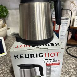 Keurig Stainless Steel Silver 4 Cup 32 Oz Thermal Coffee Pot Carafe 