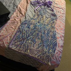 Beautiful Purple Dress , Size L