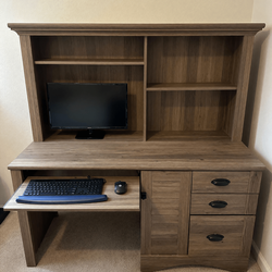 Walmart Computer Desk with Bookcase – Good Condition, 59.1in Desk - Coram, NY