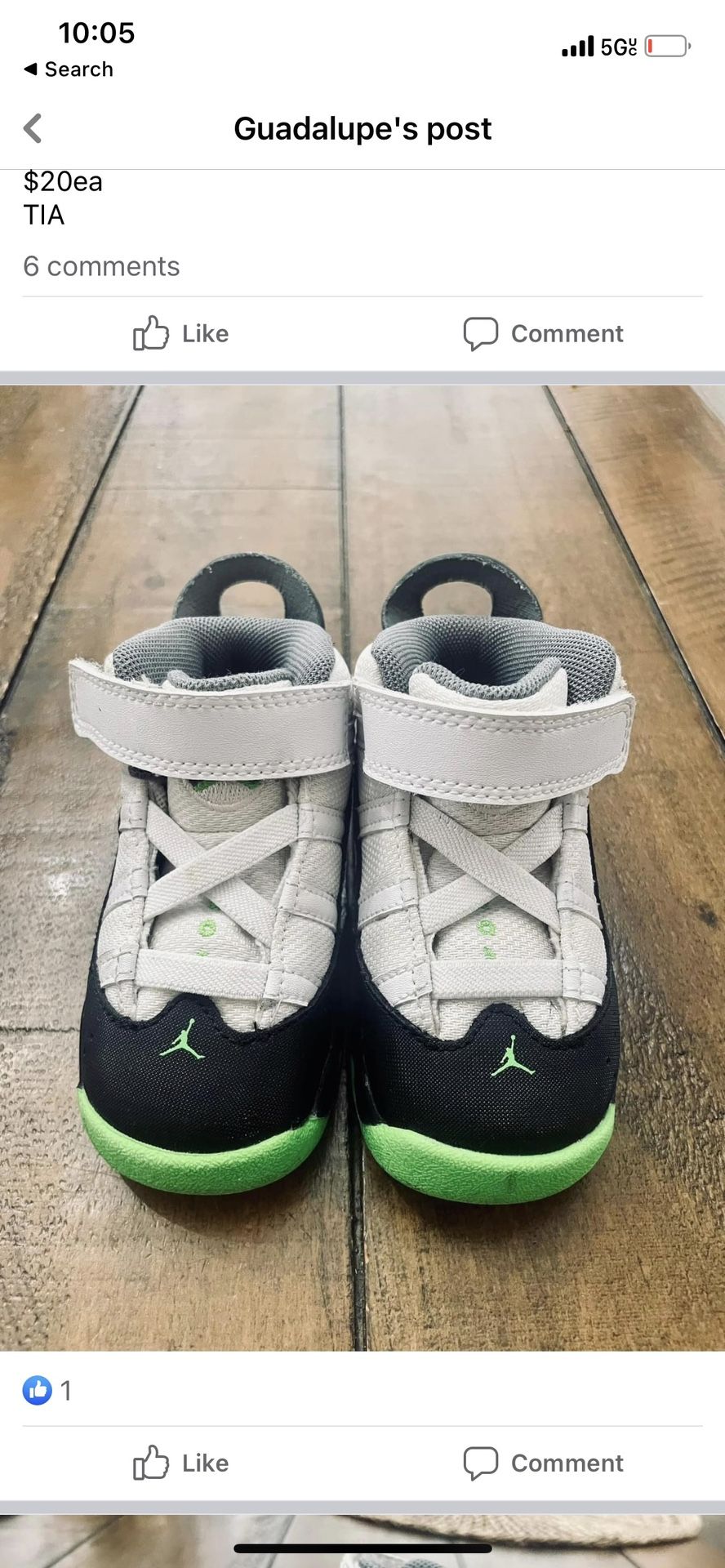 Jordan 6 Rings - Boys Toddler