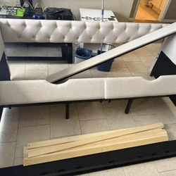 Queen Bed And Bed Frame, Bedroom Stuff 
