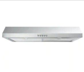 Vissani Caprelo 30 in. 320 CFM Convertible Under Cabinet Range Hood in Stainless Steel with LED Lighting and Charcoal Filter