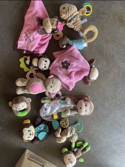 Monkey Rattles & Toys 